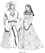 coloring page Clothing of the Renaissance